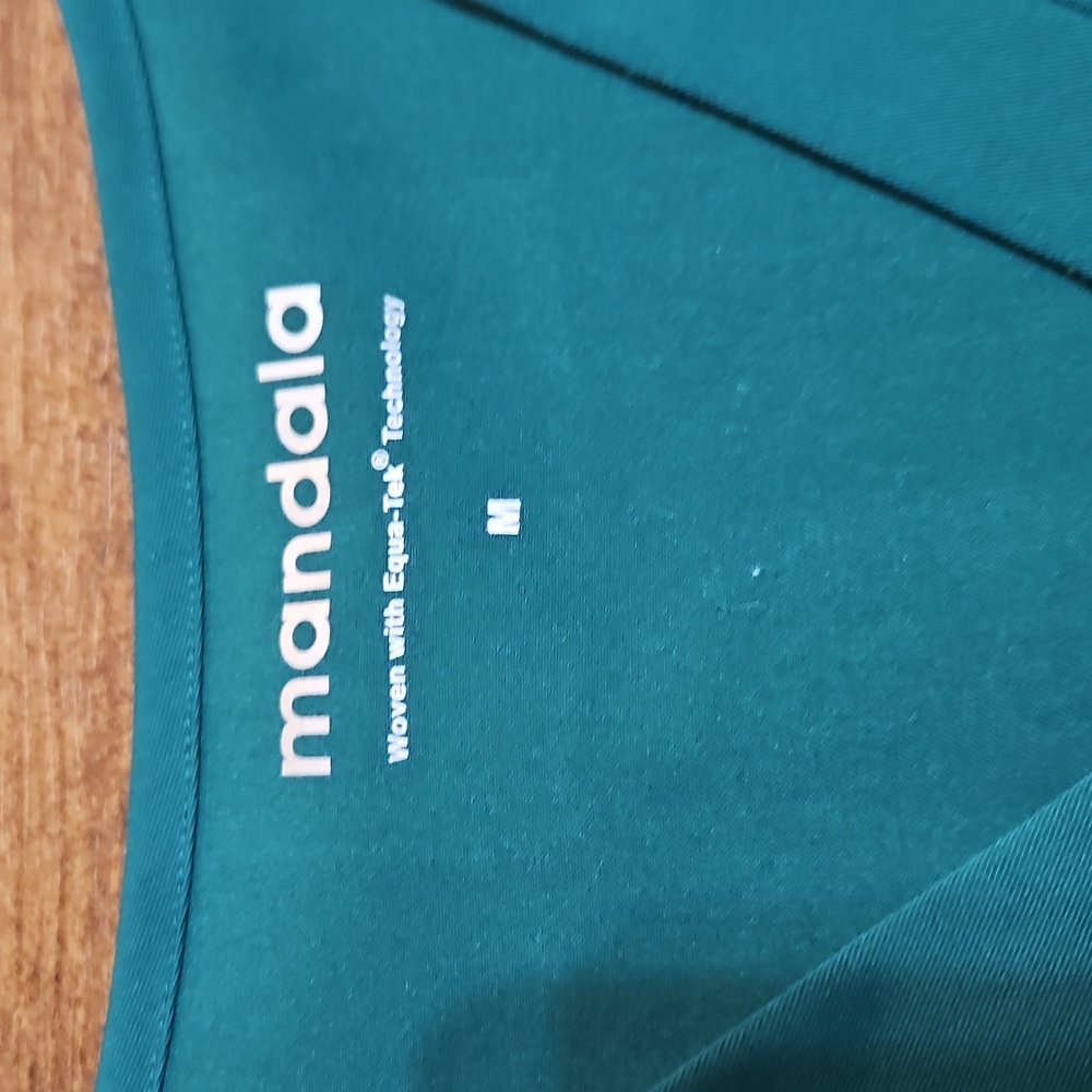 Hunter Green Mandala Scrub Top - Picture 3 of 3